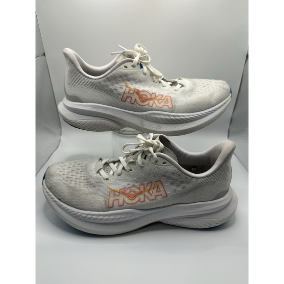 Hoka One One Shoes - Hoka Mach 6 White Womens 9.5